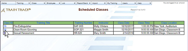 Class List